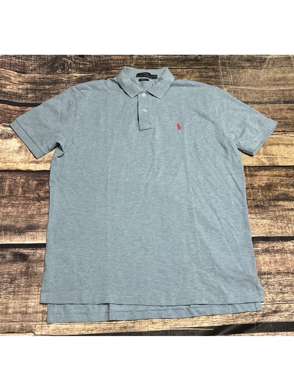 Polo Ralph Lauren Polo Shirt Mens Large Classic Fit Cotton Blue